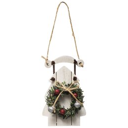 Hanger slee hout H12cm 2ass - afbeelding 2