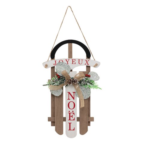 Hanger slee Joyeux Noël H35cm