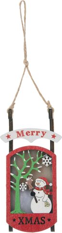 Hanger slee Led 14x7cm 3ass - afbeelding 2