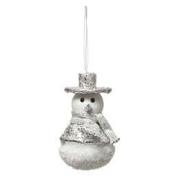 Hanger sneeuwman 2ass - grijs - afbeelding 1