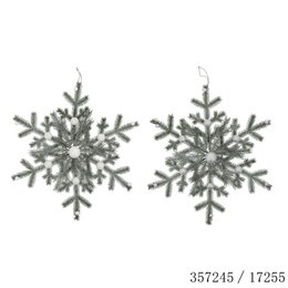 Hanger sneeuwvlok 60x60cm 2ass