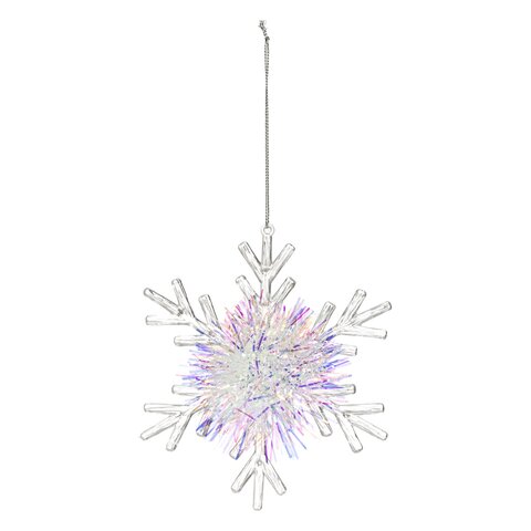 Hanger sneeuwvlok Iris H15cm 2ass