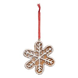 Hanger sneeuwvlok peperkoek H8cm