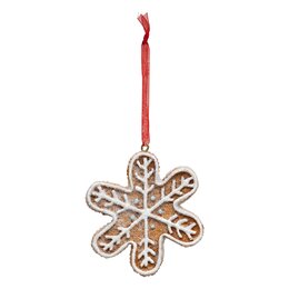 Hanger sneeuwvlok peperkoek H8cm