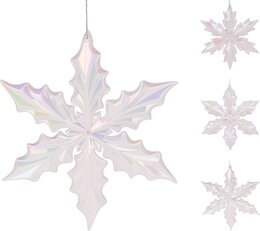 Hanger ster 11x12cm 3ass iris