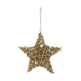 Hanger ster 28x28cm rotan