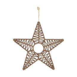 Hanger ster 38x38cm jute