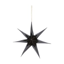 Hanger ster 40x40cm hout zwart