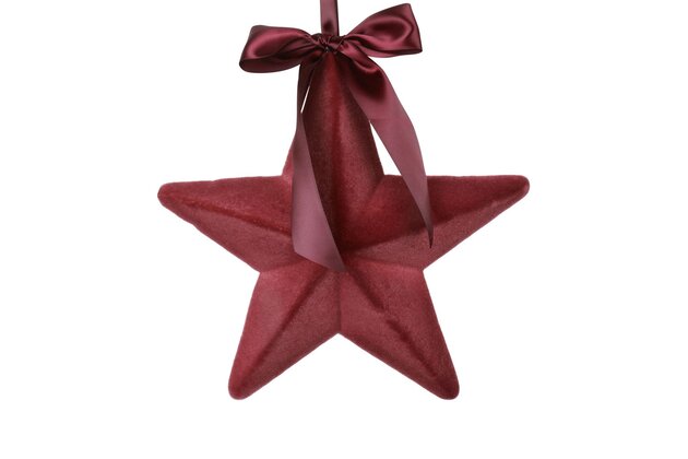 Hanger ster Amara 30x30cm kers