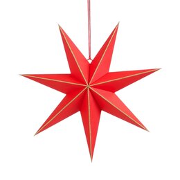 Hanger ster D45cm rood