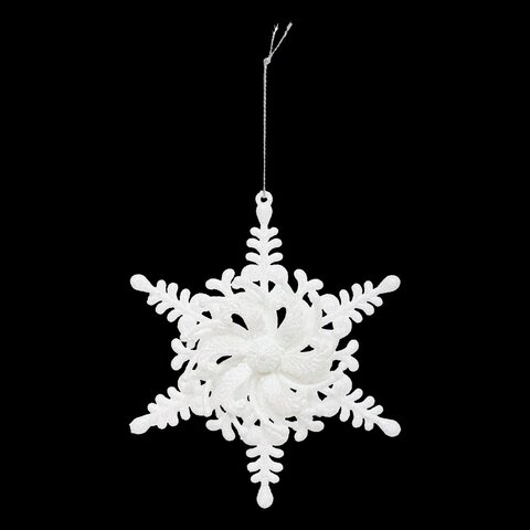 Hanger ster H14cm wit