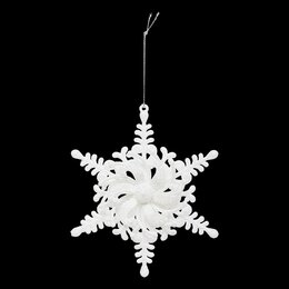 Hanger ster H14cm wit