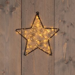 Hanger ster H26cm 100Led classic warm