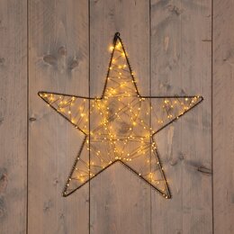 Hanger ster H56cm 200Led classic warm