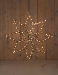 Hanger ster H73cm 200Led zwart