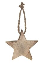 Hanger ster hout naturel