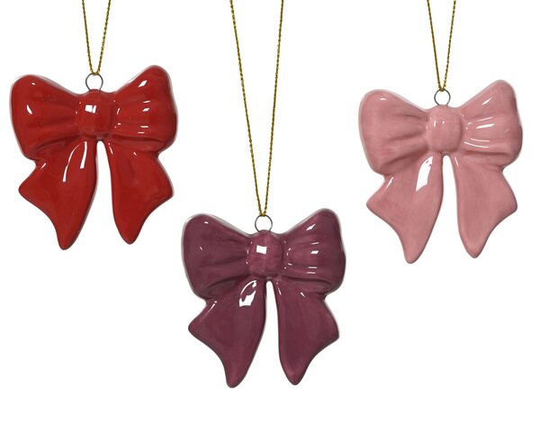 Hanger strik 6x5cm paars 3ass