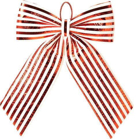 Hanger strik H47cm rood wit streep