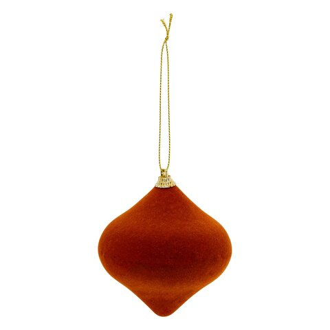 Hanger ui H8cm fluweel bruin