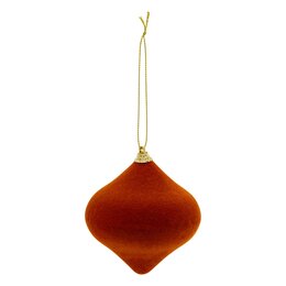 Hanger ui H8cm fluweel bruin