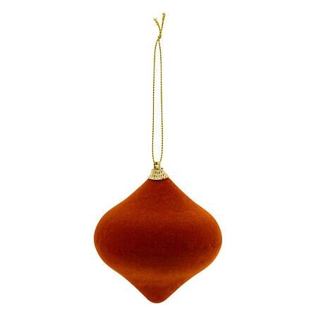 Hanger ui H8cm fluweel bruin