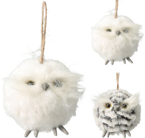 Hanger uil H9cm wit 2ass