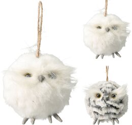 Hanger uil H9cm wit 2ass