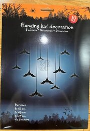 Hanger vleermuis 10stuks Halloween