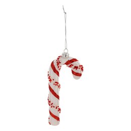 Hanger zuurstok H15cm gestrepen rood wit