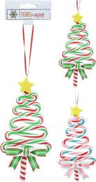 Hanger zuurstok kerstboom 2ass