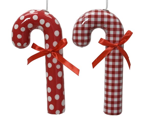 Hanger zuurstok rood wit 2ass