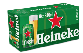 Heineken 18x33cl Alc 5%