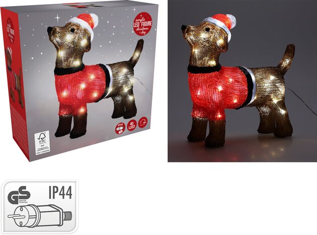 Hond H38cm acryl 40Led