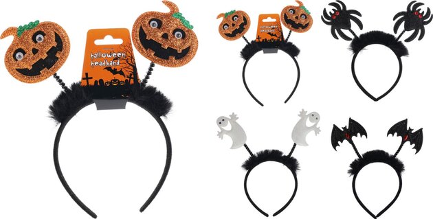 Hoofdband Halloween 4ass