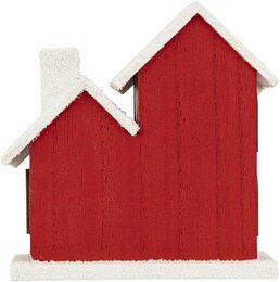 Huis H18cm 6Led - afbeelding 4