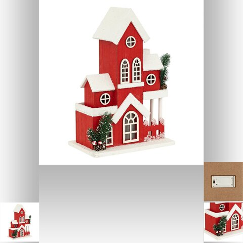 Huis H36cm 14Led - afbeelding 8