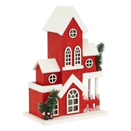 Huis H36cm 14Led - afbeelding 4