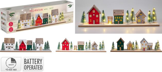 Huis op base L40cm 3ass