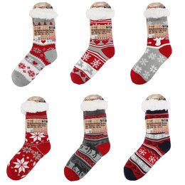 Hutsokken Scandinavia Grey-Red - afbeelding 2