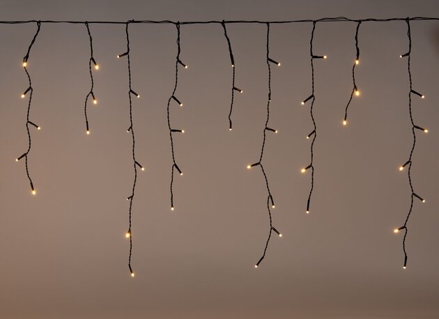 icicle lights zwart 180L/360x60cm classic