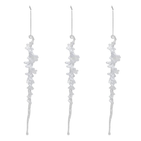 Ijspegel H25cm kunststof 3stuks