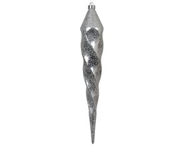 Ijspegel H30cm kunststof wit