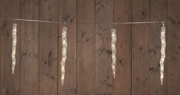 Ijspegelverlichting 300cm 50Led 10 pegels 30cm warm wit