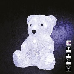 ind acrylic bear 16led