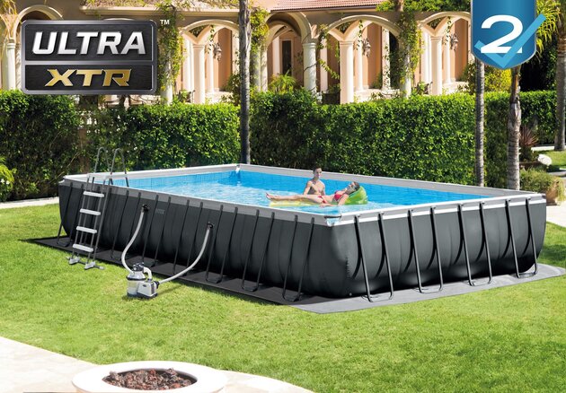 Ultra XTR Frame pool zwembadset 975x488x132cm - Inclusief zandfilterpomp +trap +grondzeil +afdekzeil - Opzetzwembad - afbeelding 4