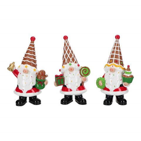 Kabouter 13x8x23cm 3ass Kerst