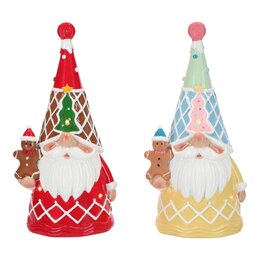 Kabouter 9x8x19cm Led 2ass