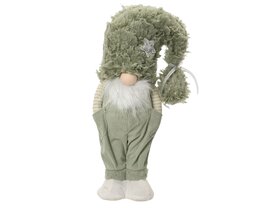 Kabouter staand 16x12x45cm lichtgroen