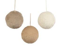 Kerstbal D12cm bont 3ass