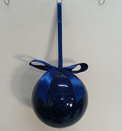 Kerstbal D7,5cm blauw